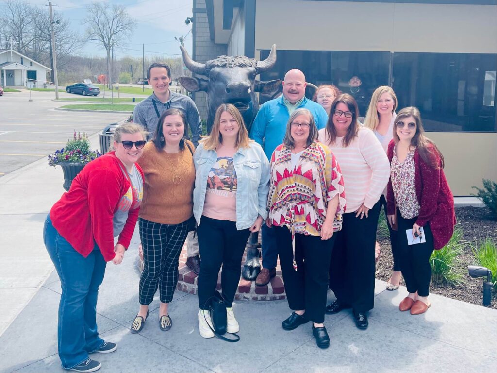 Sally and the Advancement Team at an event in 2022